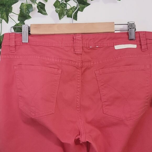 Gloria Vanderbilt Pink Cropped Jeans with Straight Leg - Picture 3 of 7